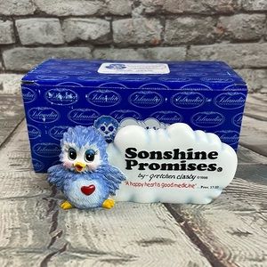 Sonshine Promise Bird Plaque A Happy Heart Is Good Medicine Gretchen Clasby 1998
